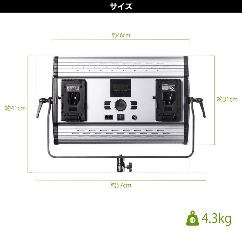 LEDパネルライトポライトスクエア150Bサイズ