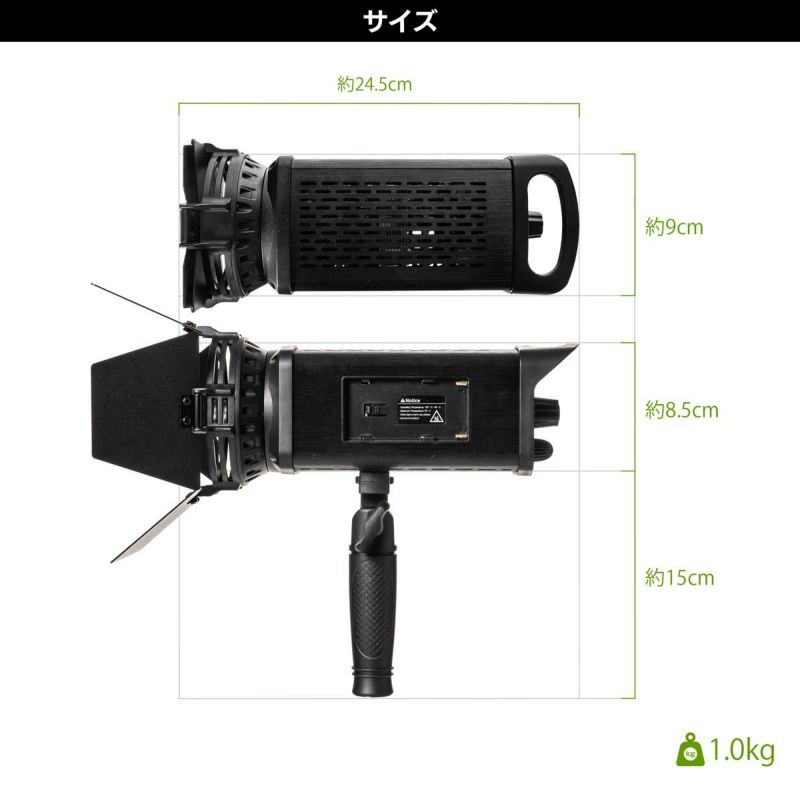 LEDスポットライトポライトスポット60Sサイズ