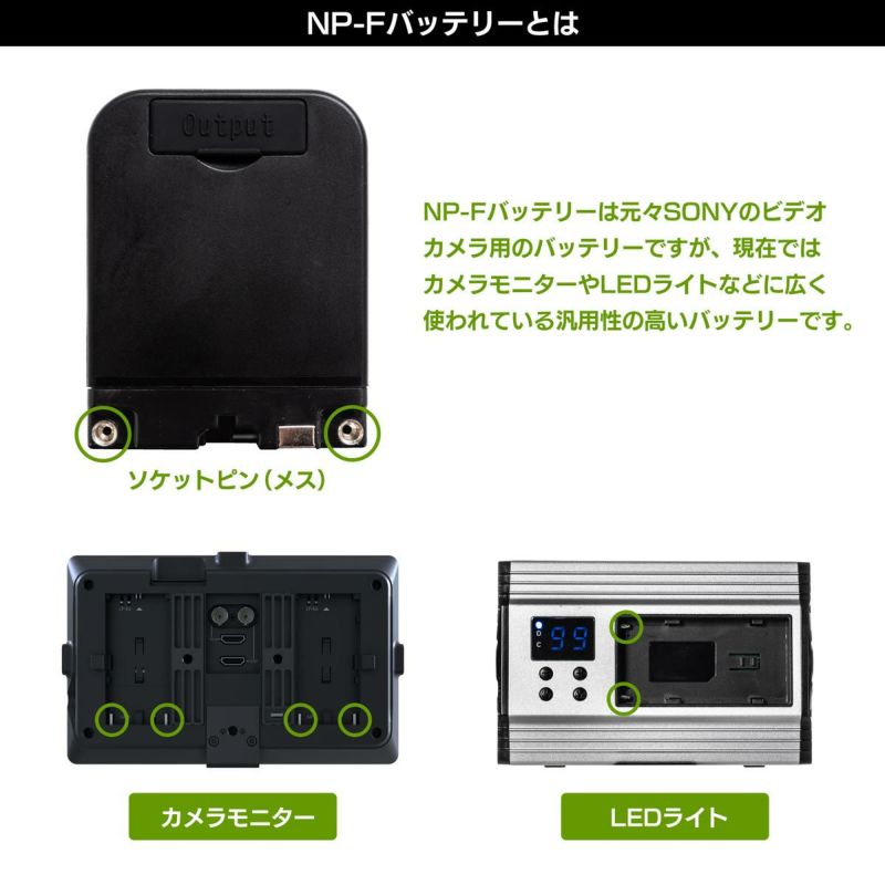 NP-F550互換バッテリー_NP-Fバッテリーとは